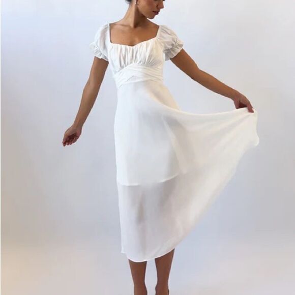 NWT Saints + Secrets Sophia Off Shoulder Midi Dress Sz S/M - Picture 1 of 8
